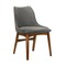 Armen Living Azalea Charcoal Fabric and Walnut Wood Dining Side Chairs, PK2 LCAZSIWACH - alternate 6